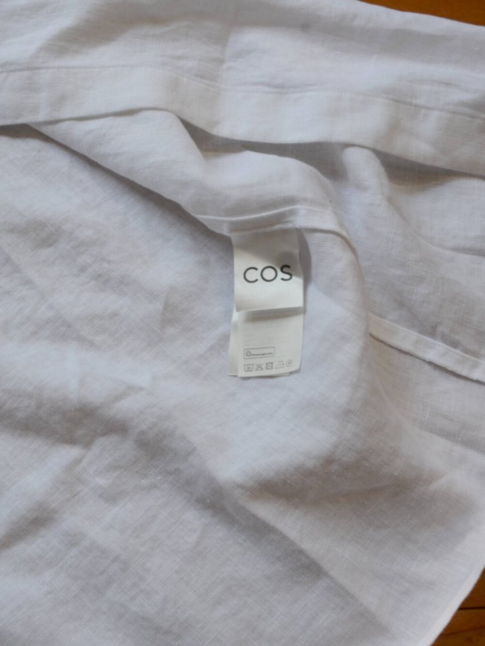 COS Relaxed Linen Shirt Dress US L NWT White - Picture 7 of 10